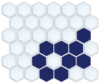 A hexagon tile corner pattern