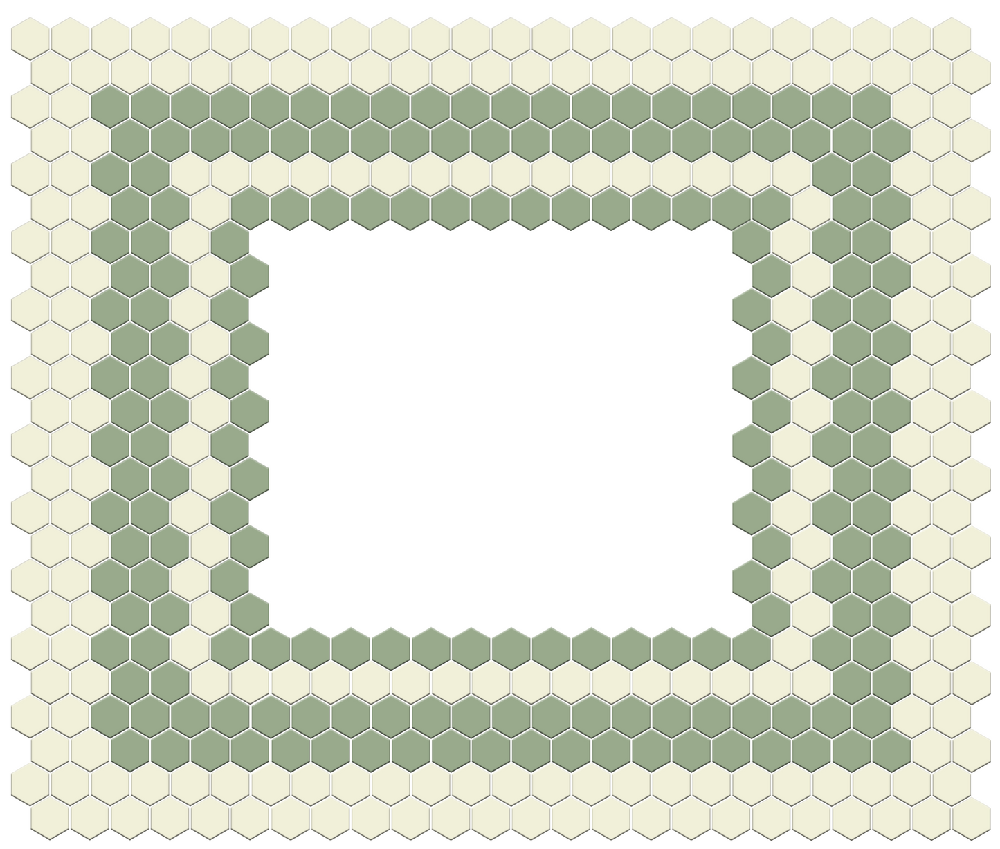 Fila Border | Pinnacle Hexagon Border