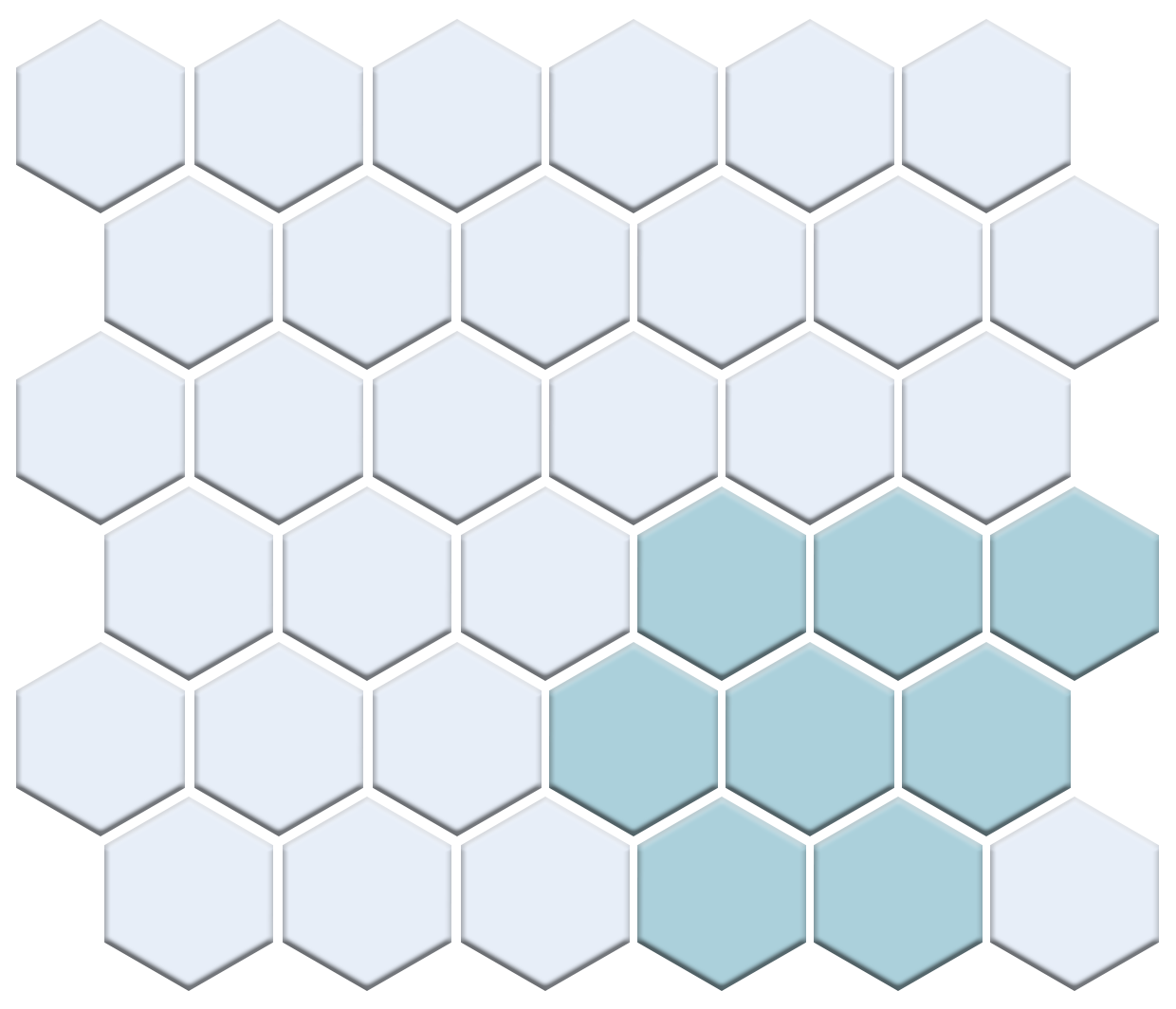 Lorida Border | Pinnacle Hexagon Border