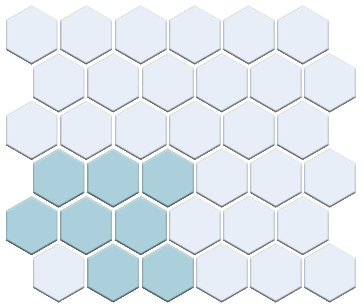 Lorida Border | Pinnacle Hexagon Border