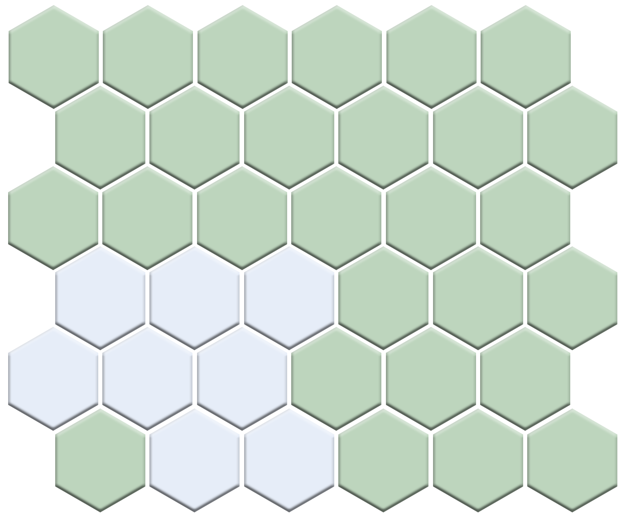 Lorida Border | Pinnacle Hexagon Border