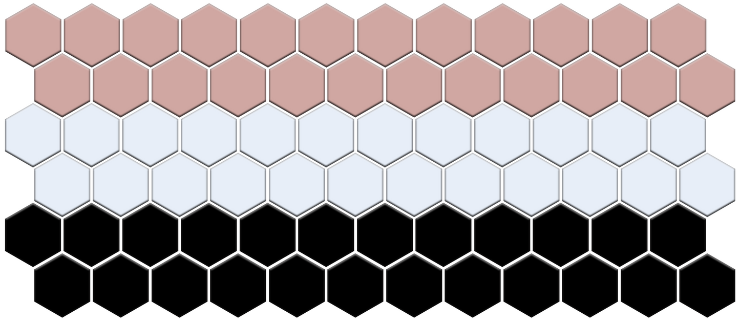 Pembe Border | Pinnacle Hexagon Border