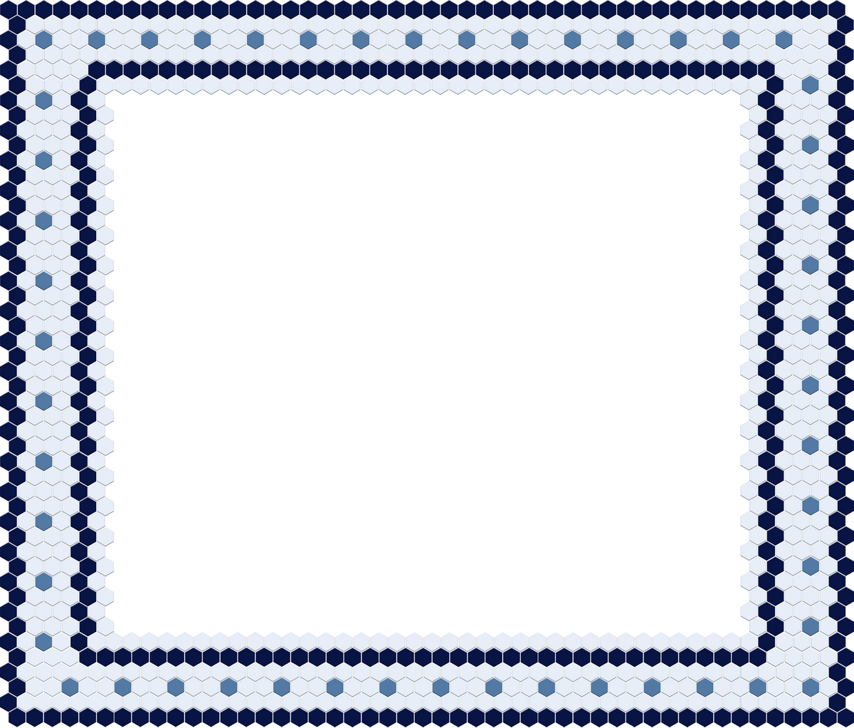 Sable Border | Pinnacle Hexagon Border