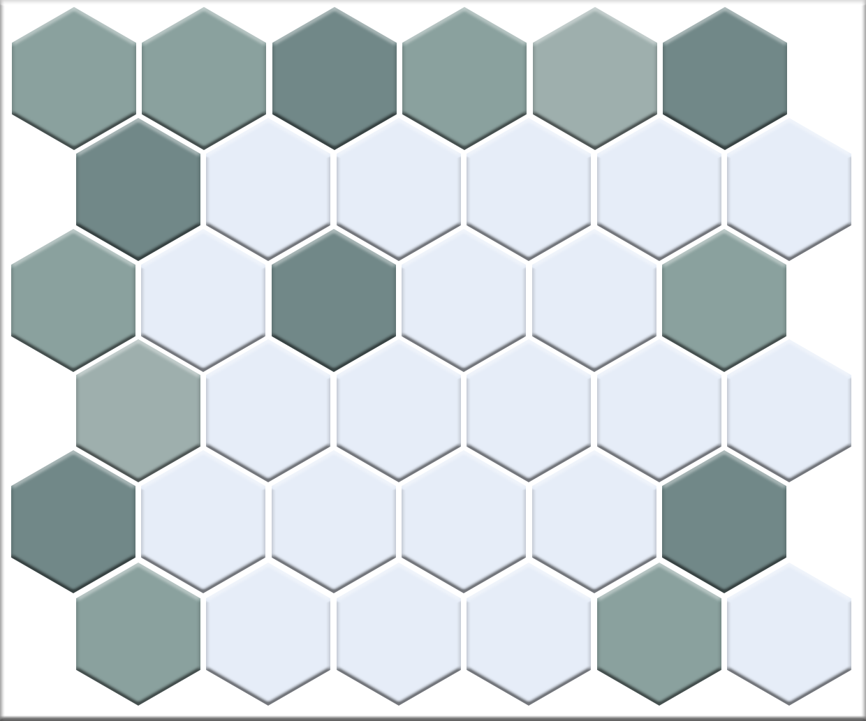 Sable Border | Pinnacle Hexagon Border