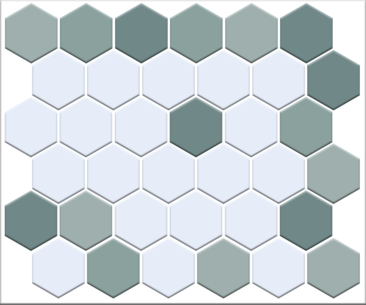 Sable Border | Pinnacle Hexagon Border