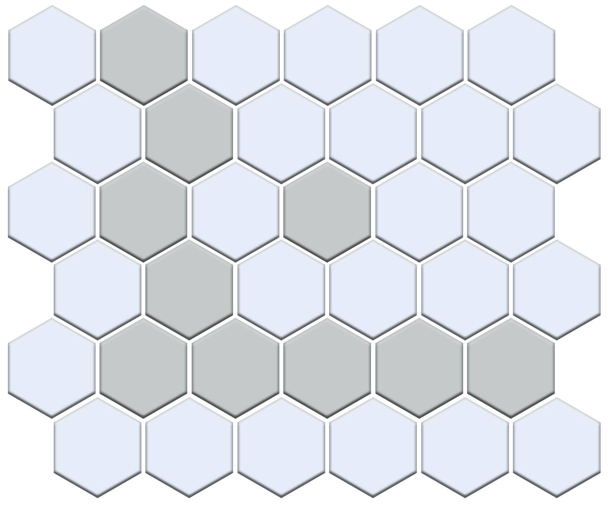 Sable Border | Pinnacle Hexagon Border