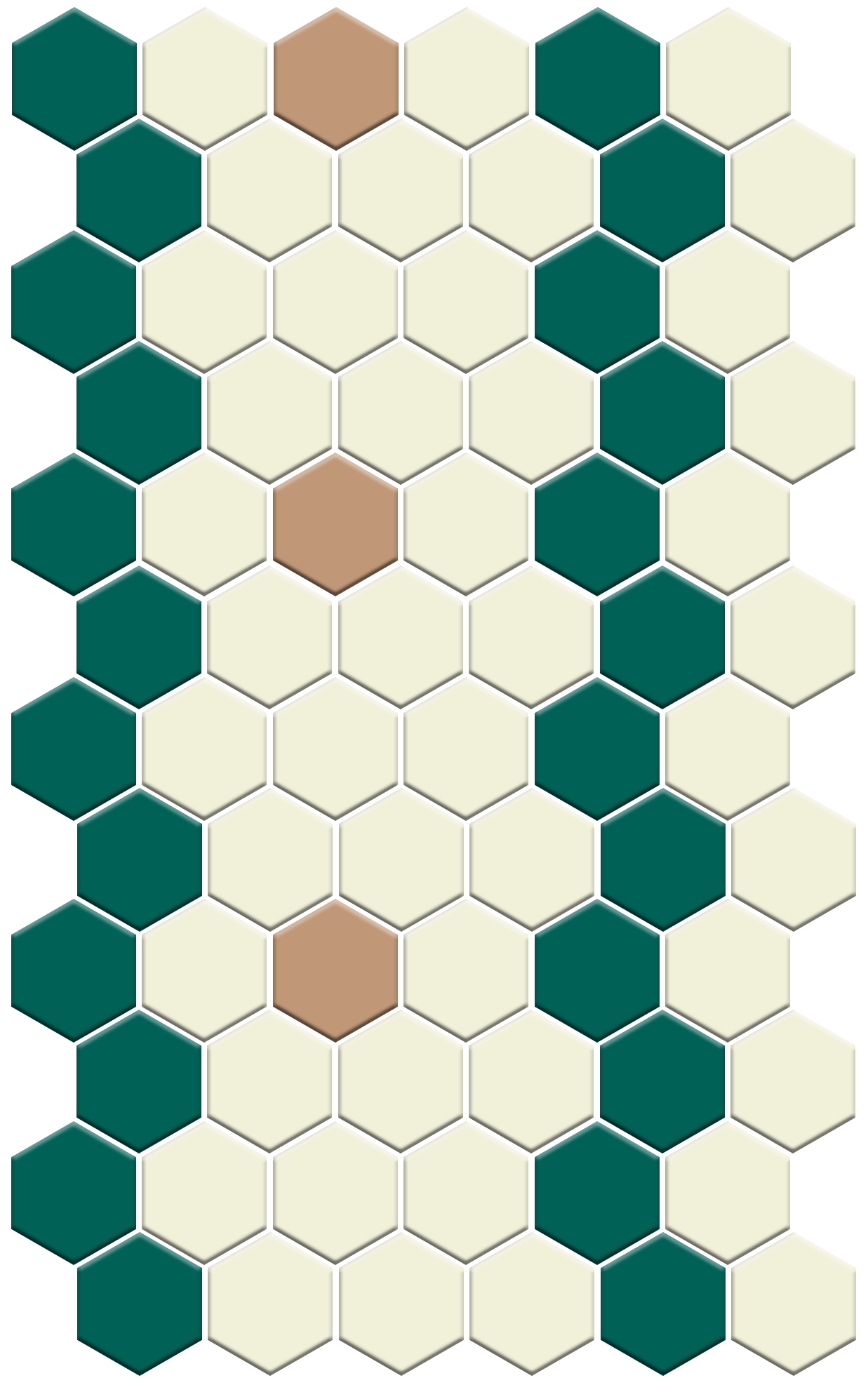 Sable Border | Pinnacle Hexagon Border