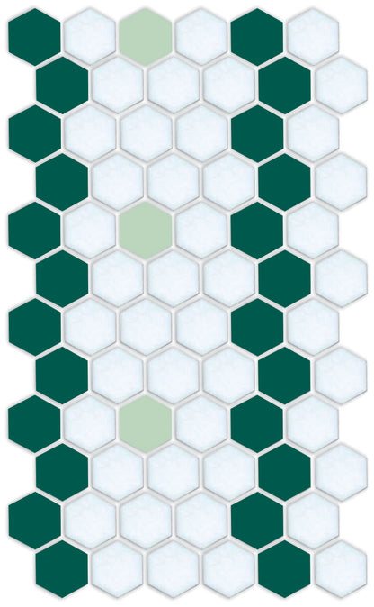 hexagon mosaic border Sable Border | Pinnacle Hexagon Border 