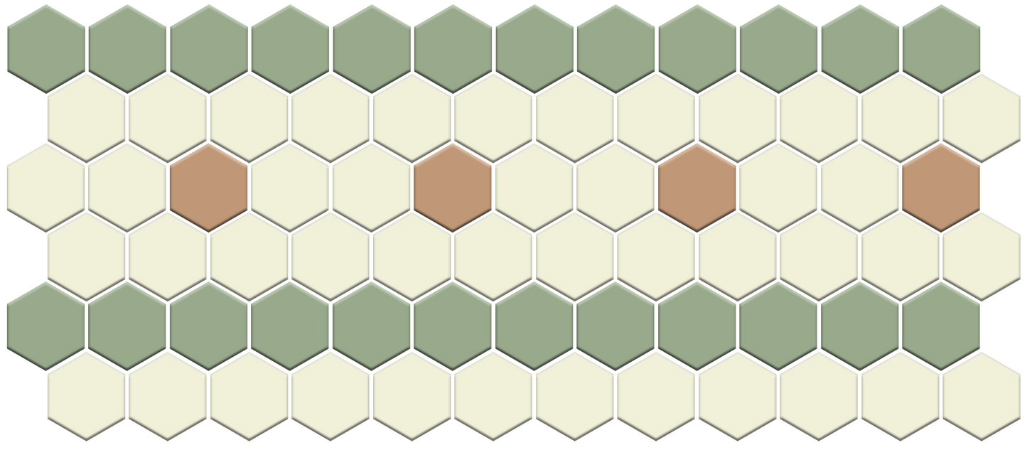 Sable Border | Pinnacle Hexagon Border