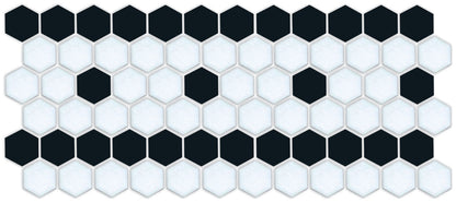hexagon mosaic border Sable Border | Pinnacle Hexagon Border 