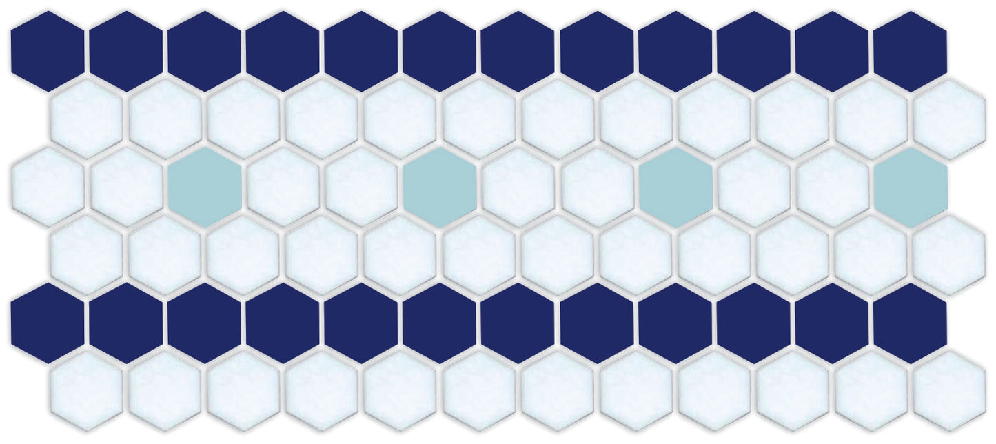 hexagon mosaic border Sable Border | Pinnacle Hexagon Border 