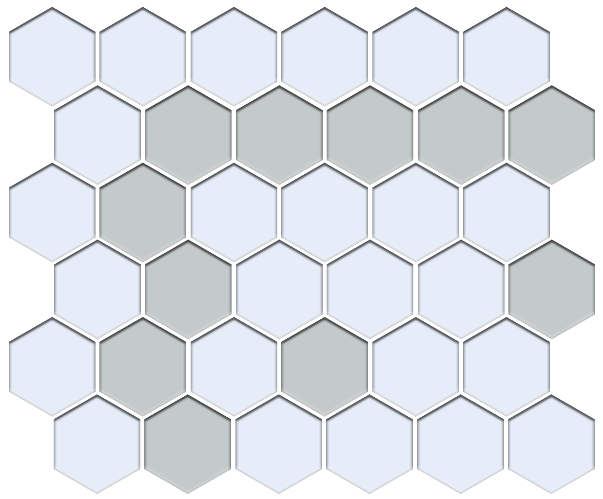 Sable Border | Pinnacle Hexagon Border