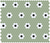 Satin White/Black on Juniper Green