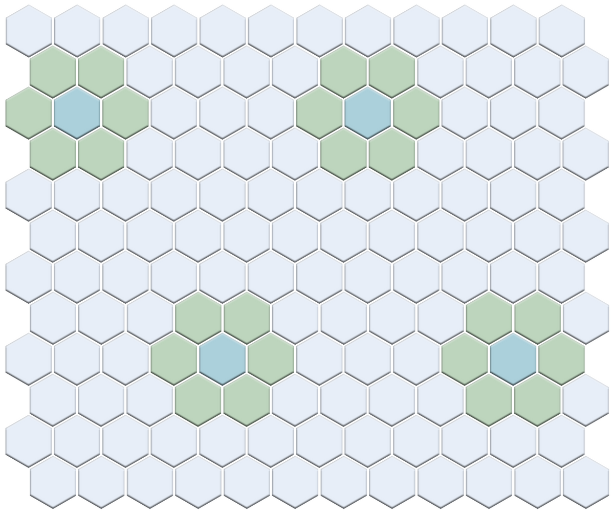 Repeating Rosette | Pinnacle Hexagon Patterns
