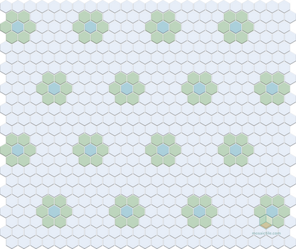 Repeating Rosette | Pinnacle Hexagon Patterns