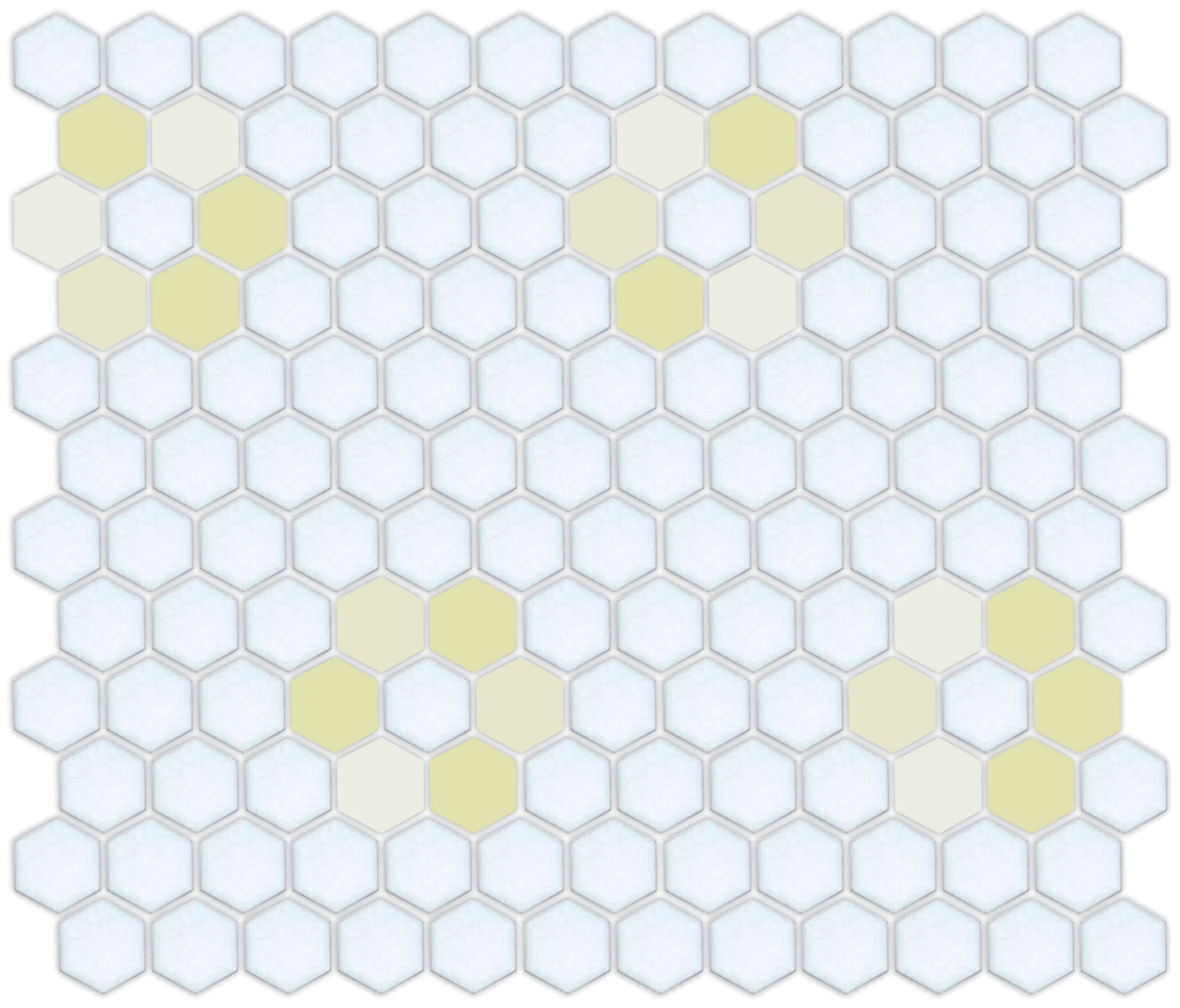 Tile featuring Repeating Rosette motif in Pinnacle hexagon style