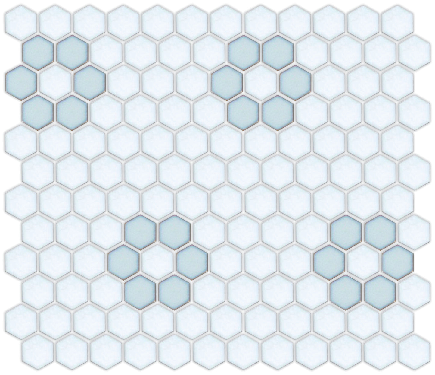 Tile featuring Repeating Rosette motif in Pinnacle hexagon style