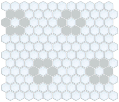 Tile featuring Repeating Rosette motif in Pinnacle hexagon style