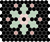 Turkish Rose/Cherry Blossom/Pistachio on Satin Black