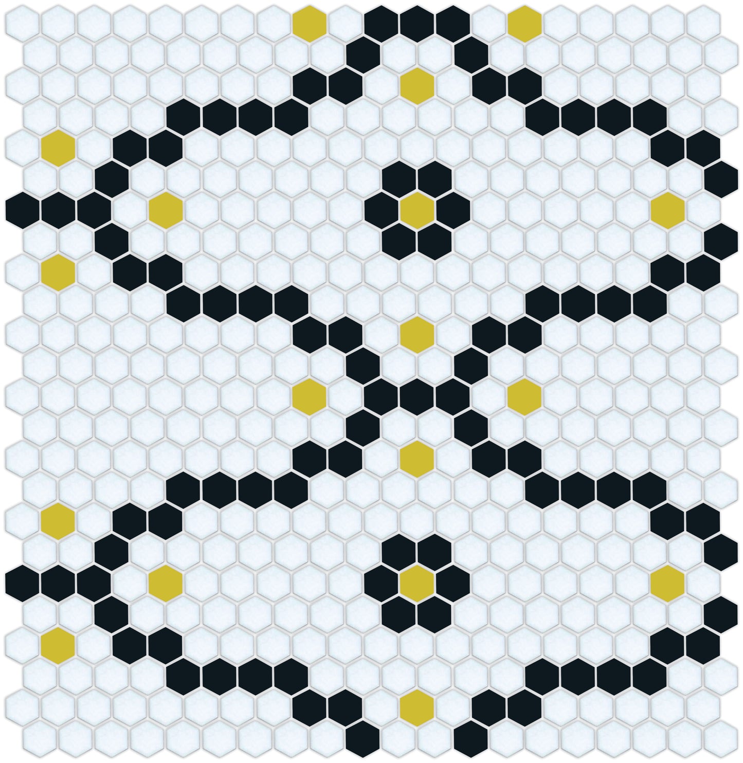 Bordeaux Tile Model featuring Pinnacle Hexagon Pattern Design