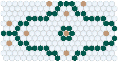 Bordeaux Tile Model featuring Pinnacle Hexagon Pattern Design