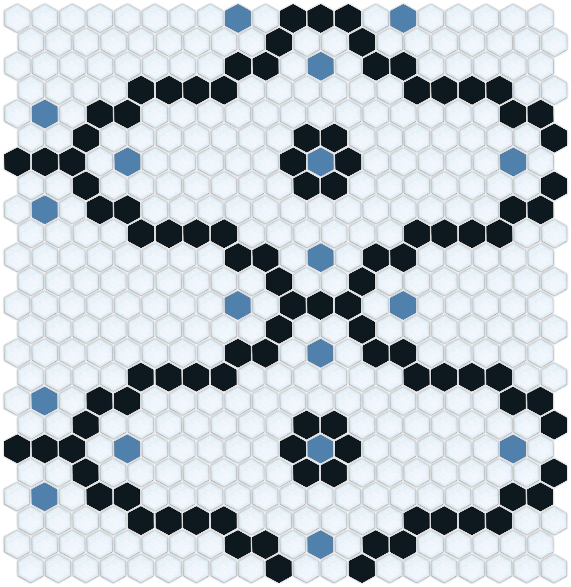 Bordeaux Tile Model featuring Pinnacle Hexagon Pattern Design