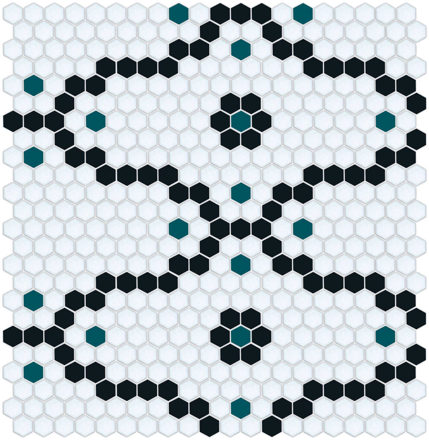 Bordeaux Tile Model featuring Pinnacle Hexagon Pattern Design