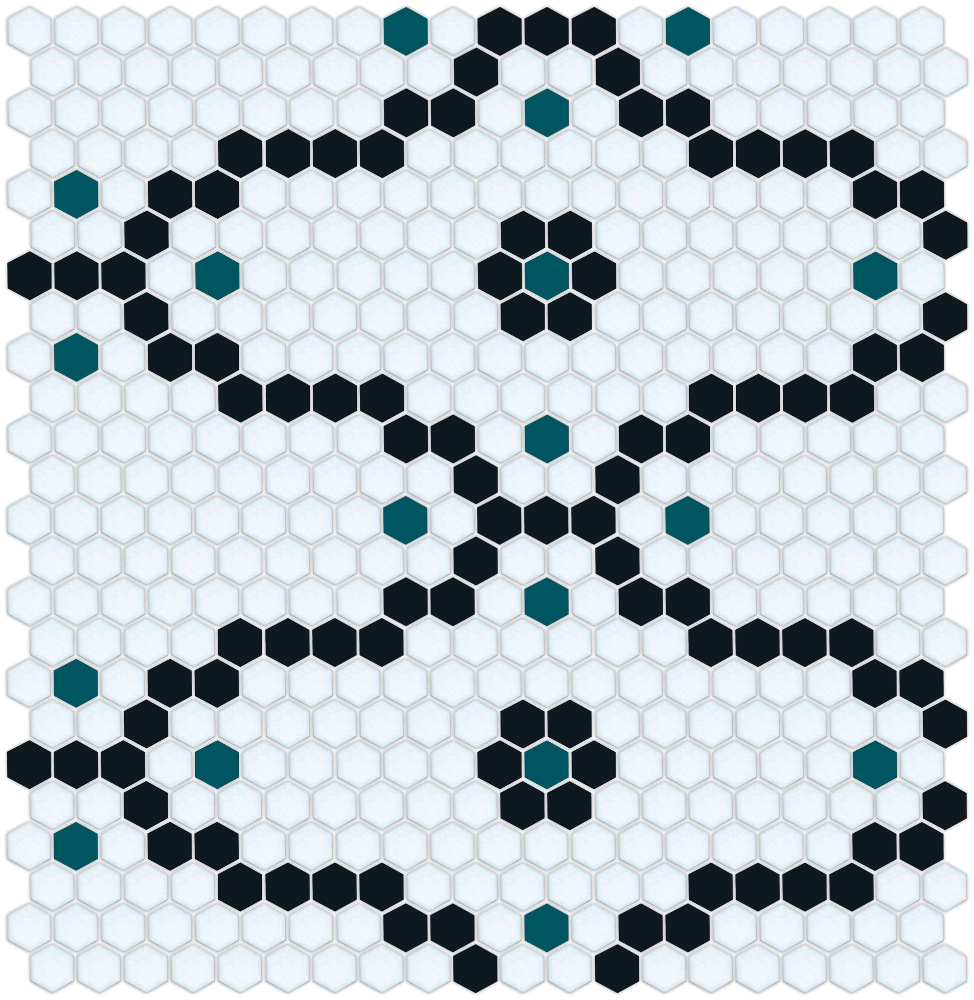 Bordeaux Tile Model featuring Pinnacle Hexagon Pattern Design