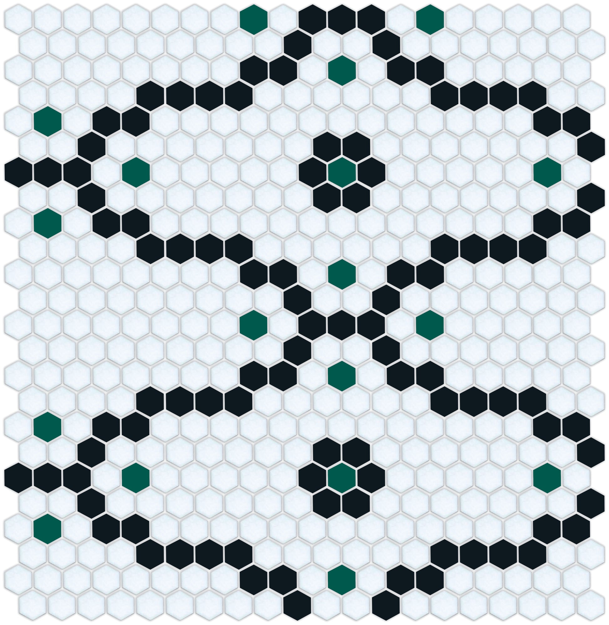 Bordeaux Tile Model featuring Pinnacle Hexagon Pattern Design