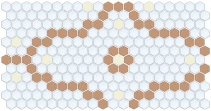 Bordeaux Tile Model featuring Pinnacle Hexagon Pattern Design