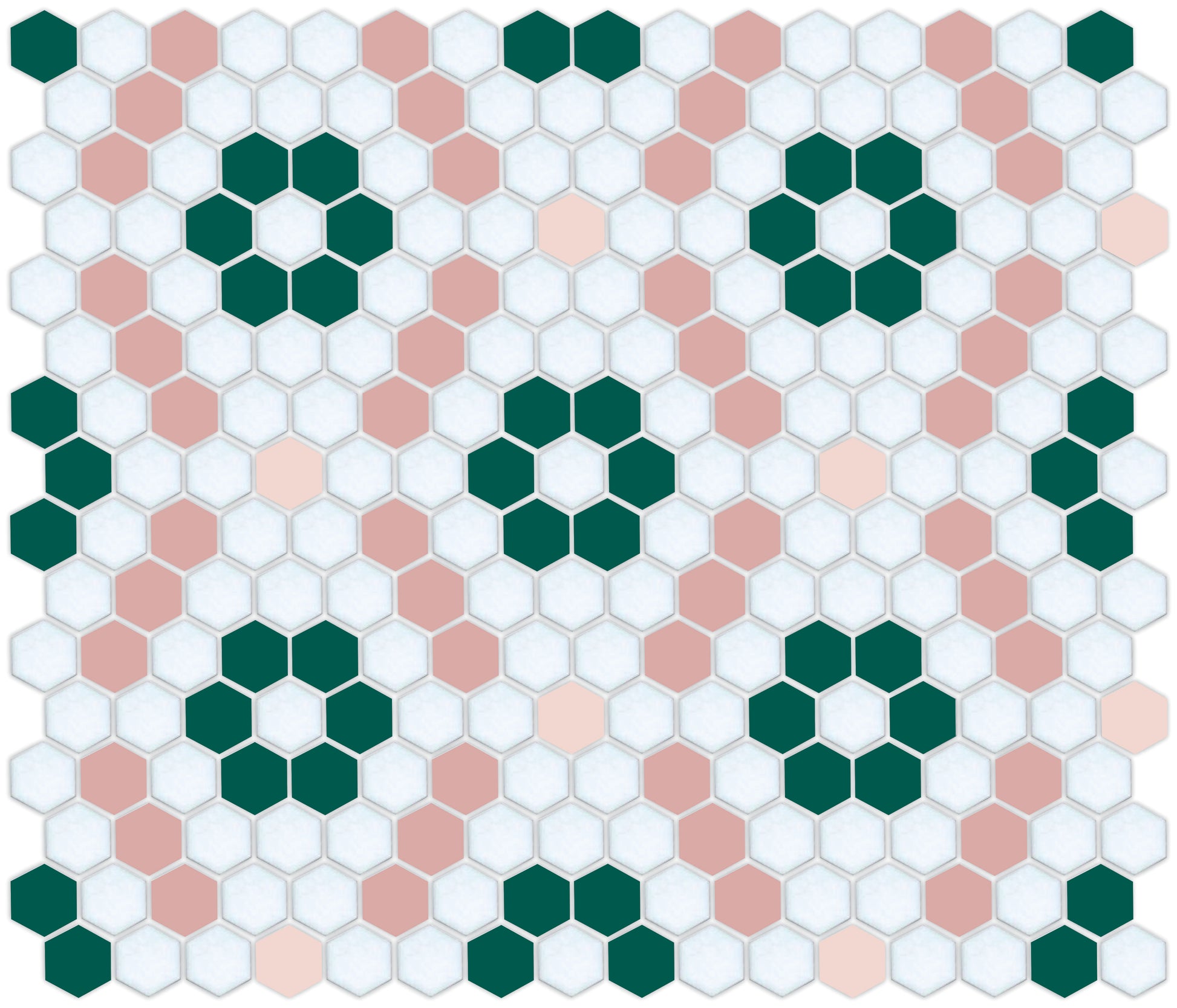 Kismet hexagon mosaic decorative tile pattern