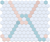 Cherry Blossom/Glacier Blue on Satin White