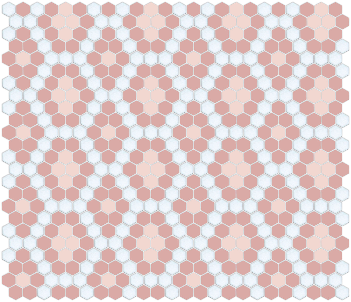 Double Diamonds, Pinnacle Hexagon Pattern Field, Cherry Blossom, Turkish Rose