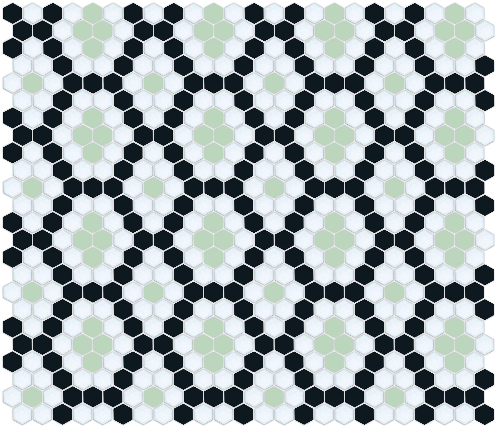 Double Diamonds, Pinnacle Hexagon Pattern Field, Pistachio 