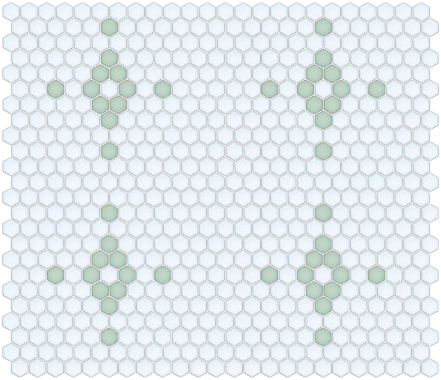 Pistachio on Satin White