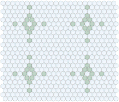 Pistachio on Satin White