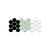Pistachio/Black on Satin White