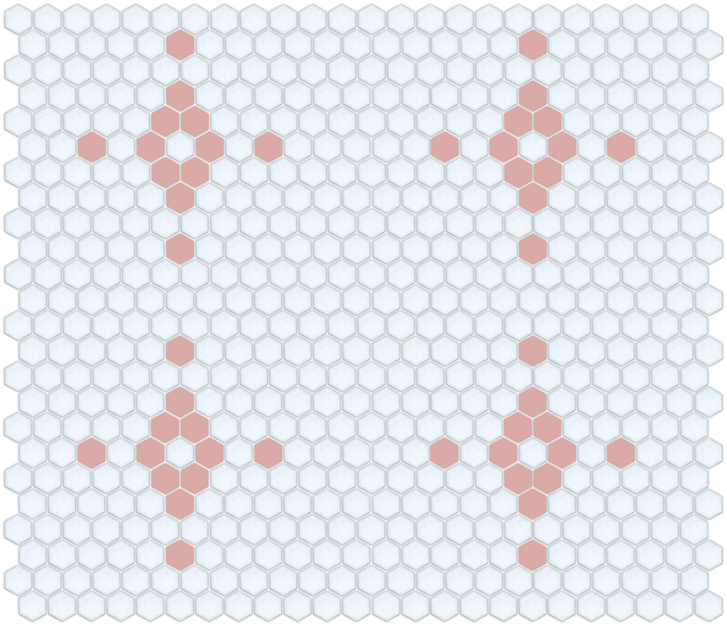 Turkish Rose on Satin White