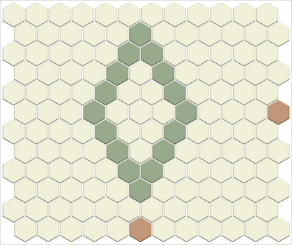 Diamond and Dot | Pinnacle Hexagon Patterns