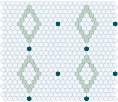 Diamond and Dot | Pinnacle Hexagon Patterns