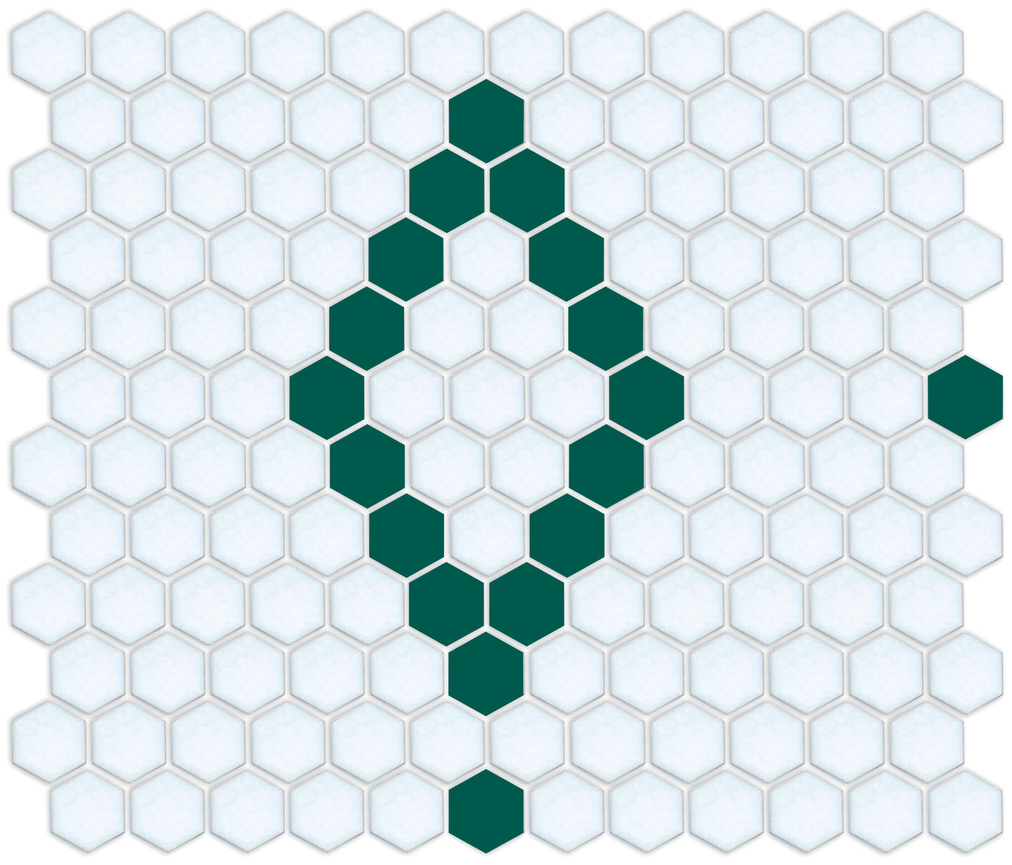 Pinnacle Hexagon Patterns emerald green