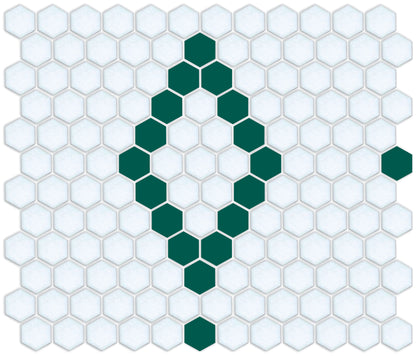Pinnacle Hexagon Patterns emerald green