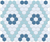 Egypt Blue/Glacier Blue on Satin White