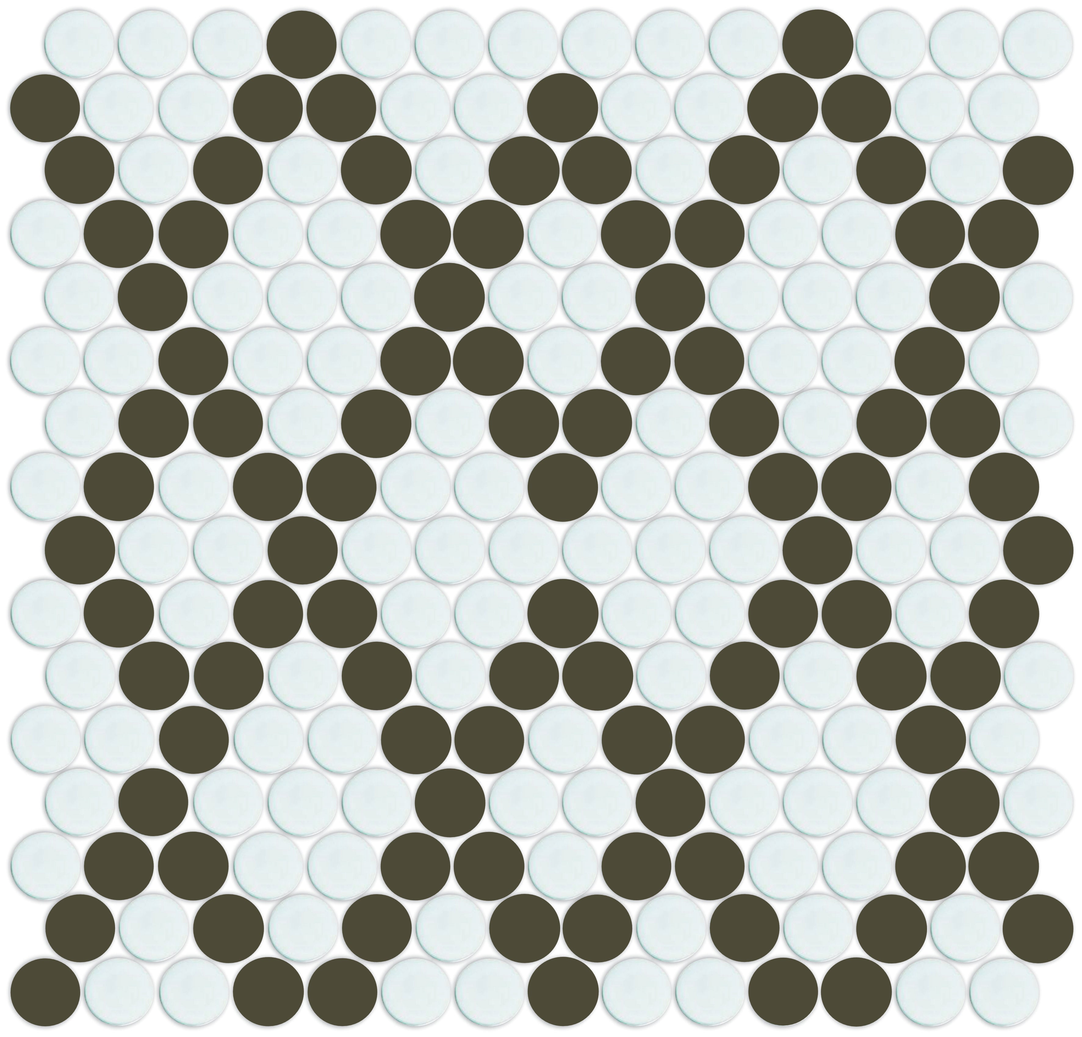 Soft Rounded Tile Pattern Penny Mosaic Tile | Penny Round | Mosaic Tile