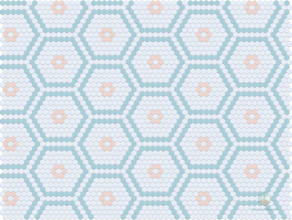 Echo Rosette | Pinnacle Hexagon Pattern