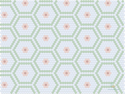 Echo Rosette | Pinnacle Hexagon Pattern