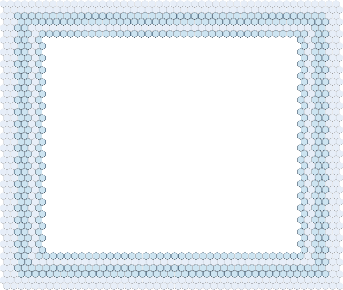 Fila Border | Pinnacle Hexagon Border