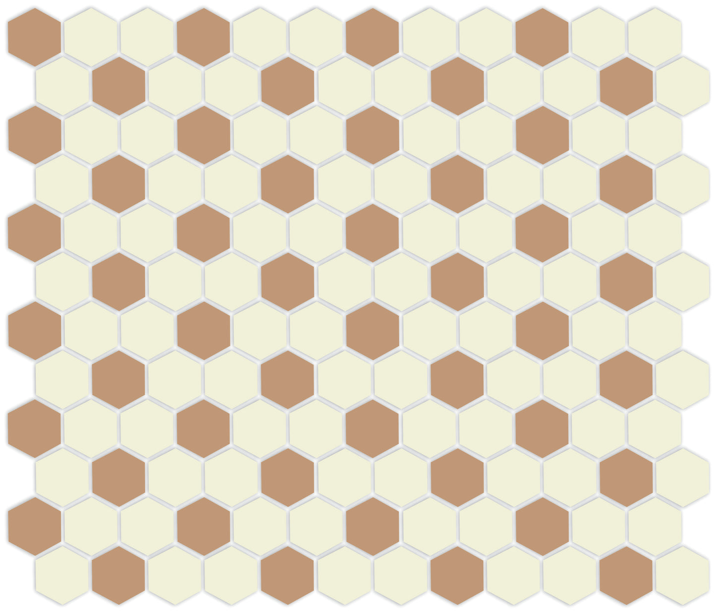 Honeycomb-style tile pattern using Pinnacle hexagon layout