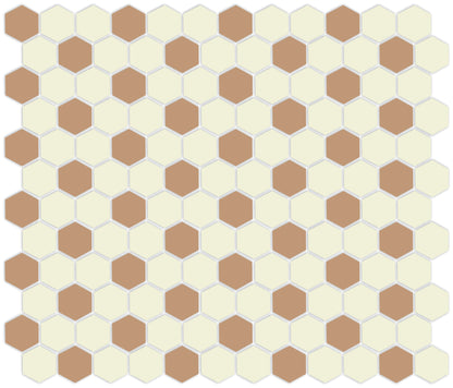 Honeycomb-style tile pattern using Pinnacle hexagon layout