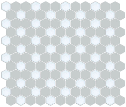 Honeycomb-style tile pattern using Pinnacle hexagon layout